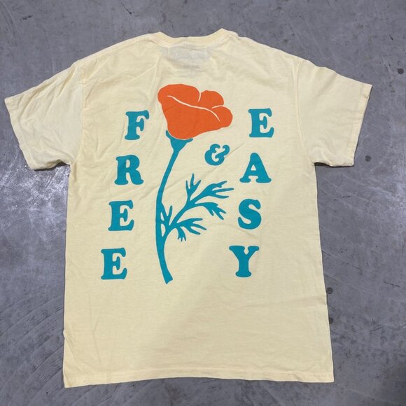 $58 NEW FREE & EASY POPPY YELLOW TEE - Picture 3 of 7